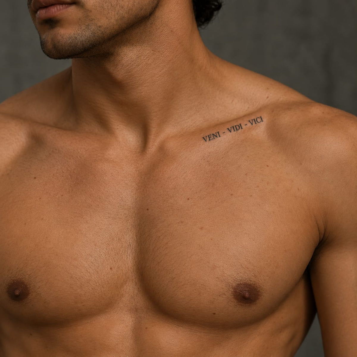 Victory Latin Script Tattoo