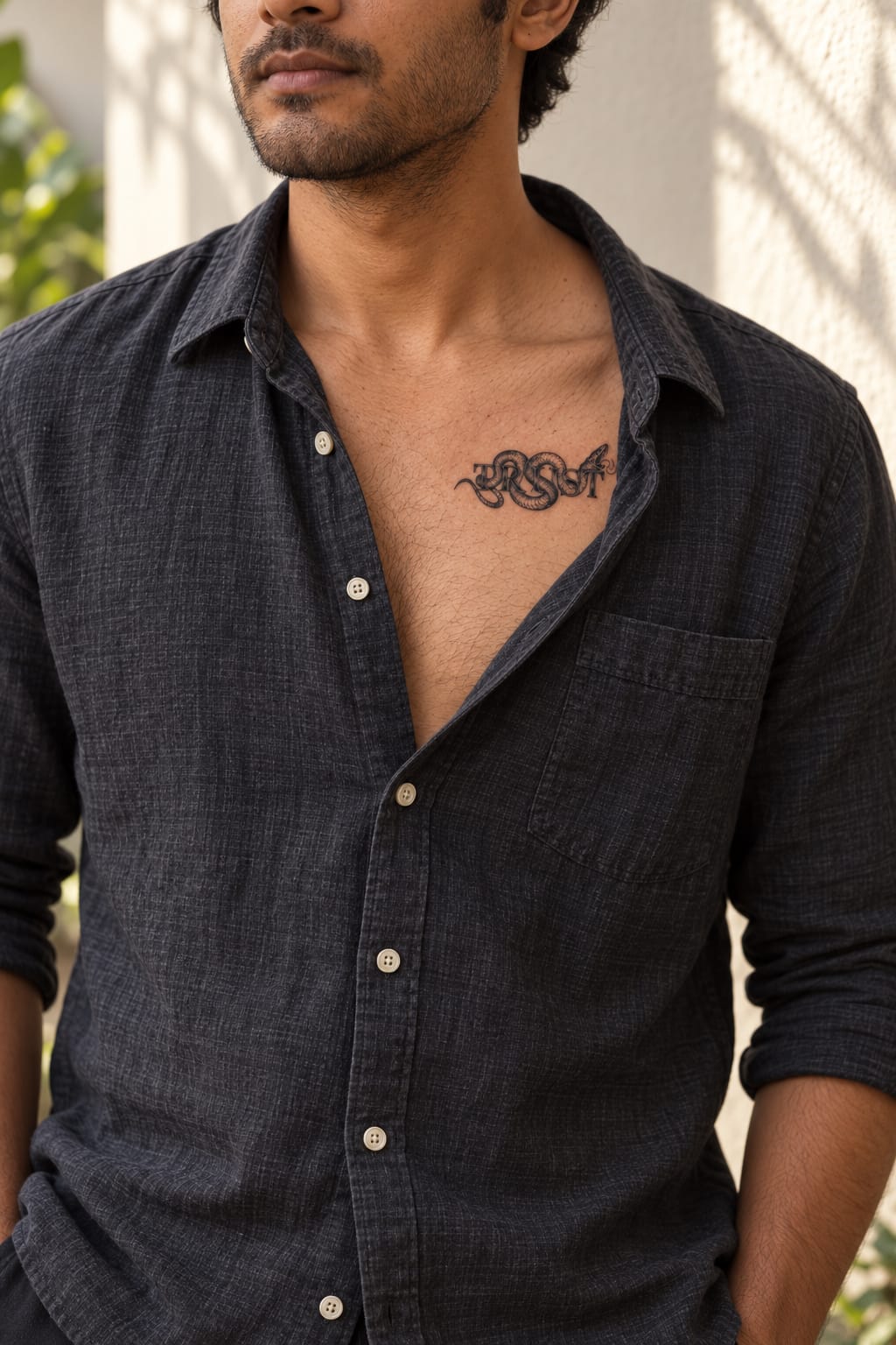 Trust Snake Script Tattoo