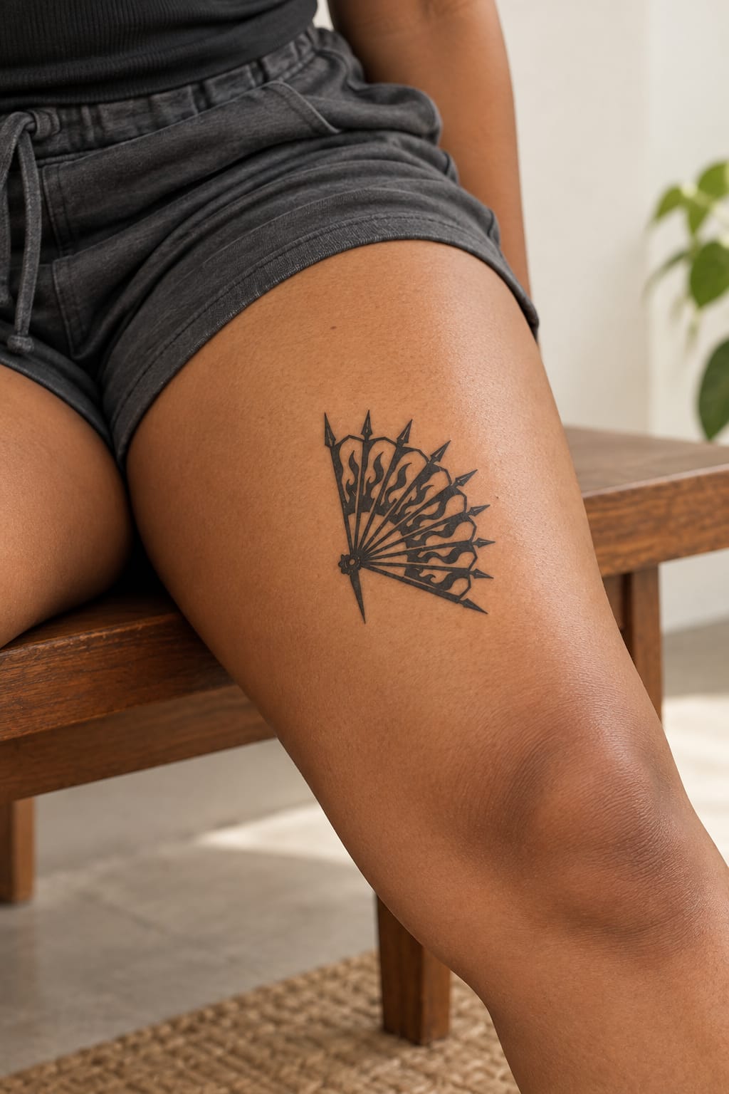 Flame Fan Tattoo