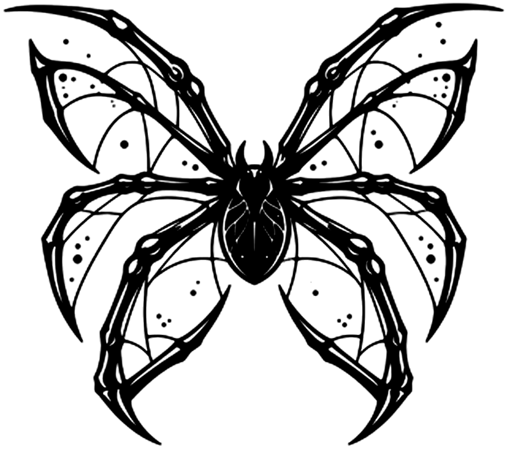 Gothic Arachnid Wings design