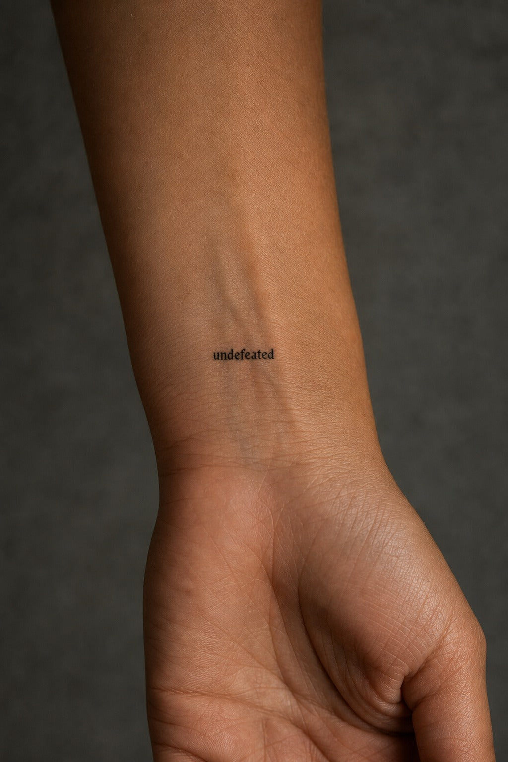 Undefeated Elegance on skin