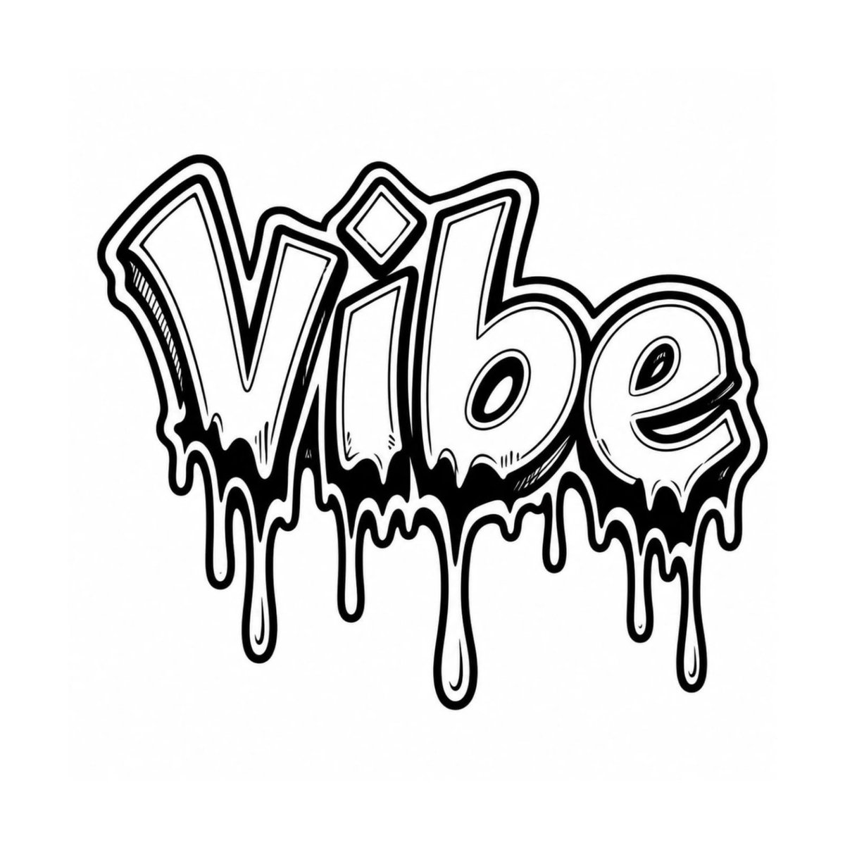 Dripping Vibe Graffiti design