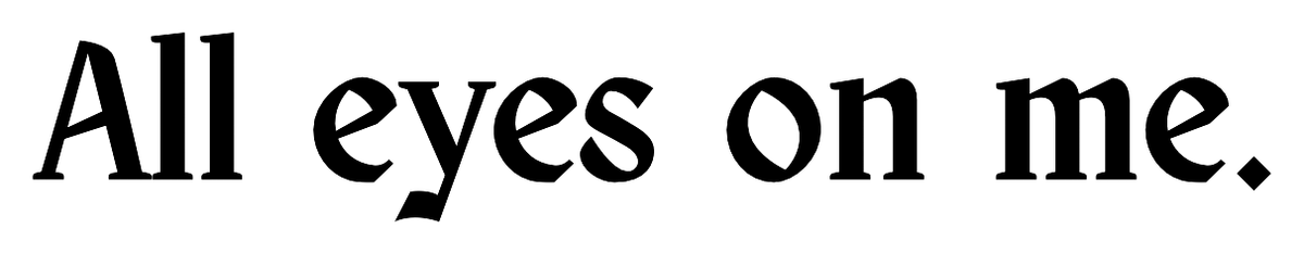 All Eyes Statement design