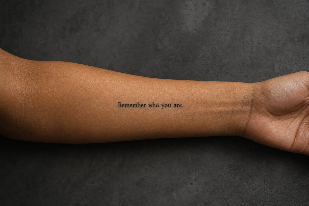 Essence Remembrance Script on skin