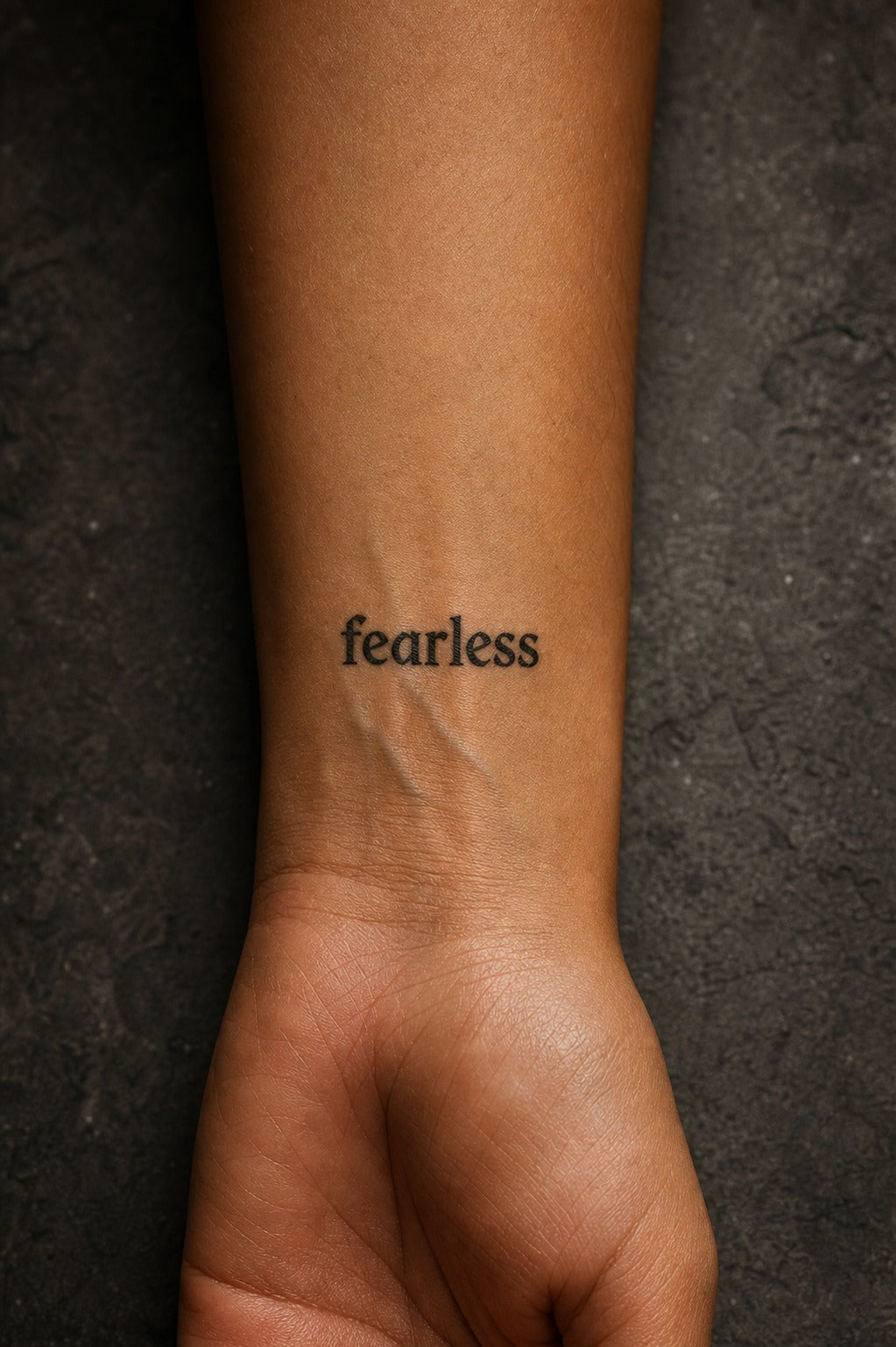 Fearless Gothic Charm on skin