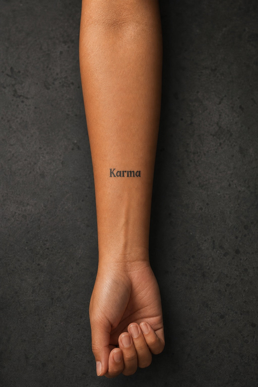 Karma Script Elegance on skin