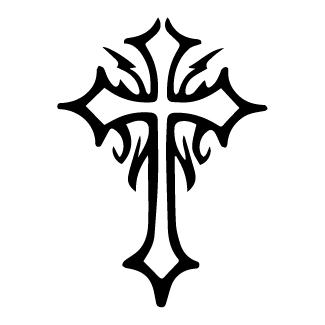Eternal Flame Cross design