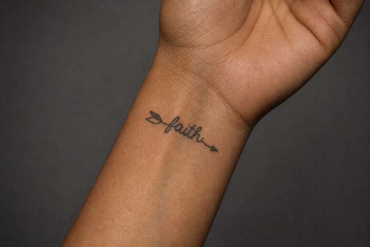 Faith's Arrow on skin