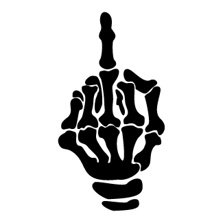 Rebel Bones Salute design
