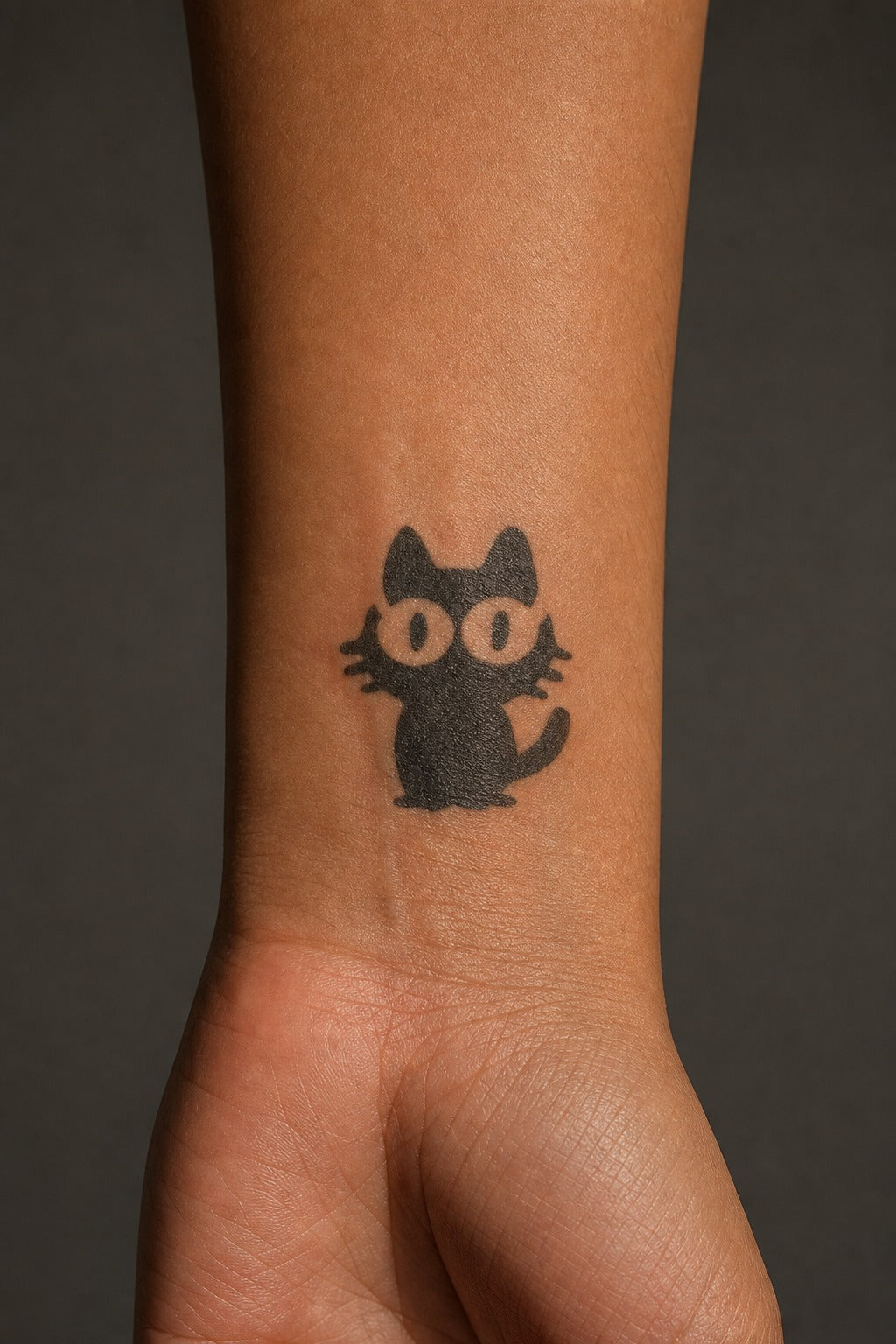 Whiskered Mischief on skin