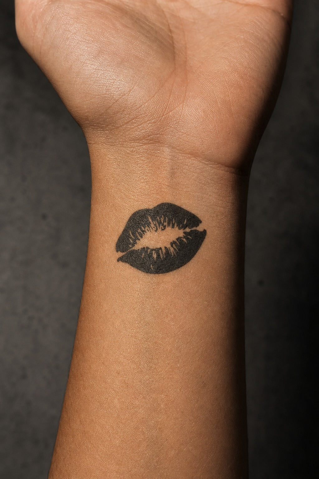 Bold Lip Imprint on skin