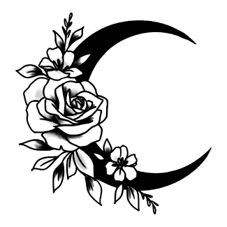 Lunar Rose Reverie design