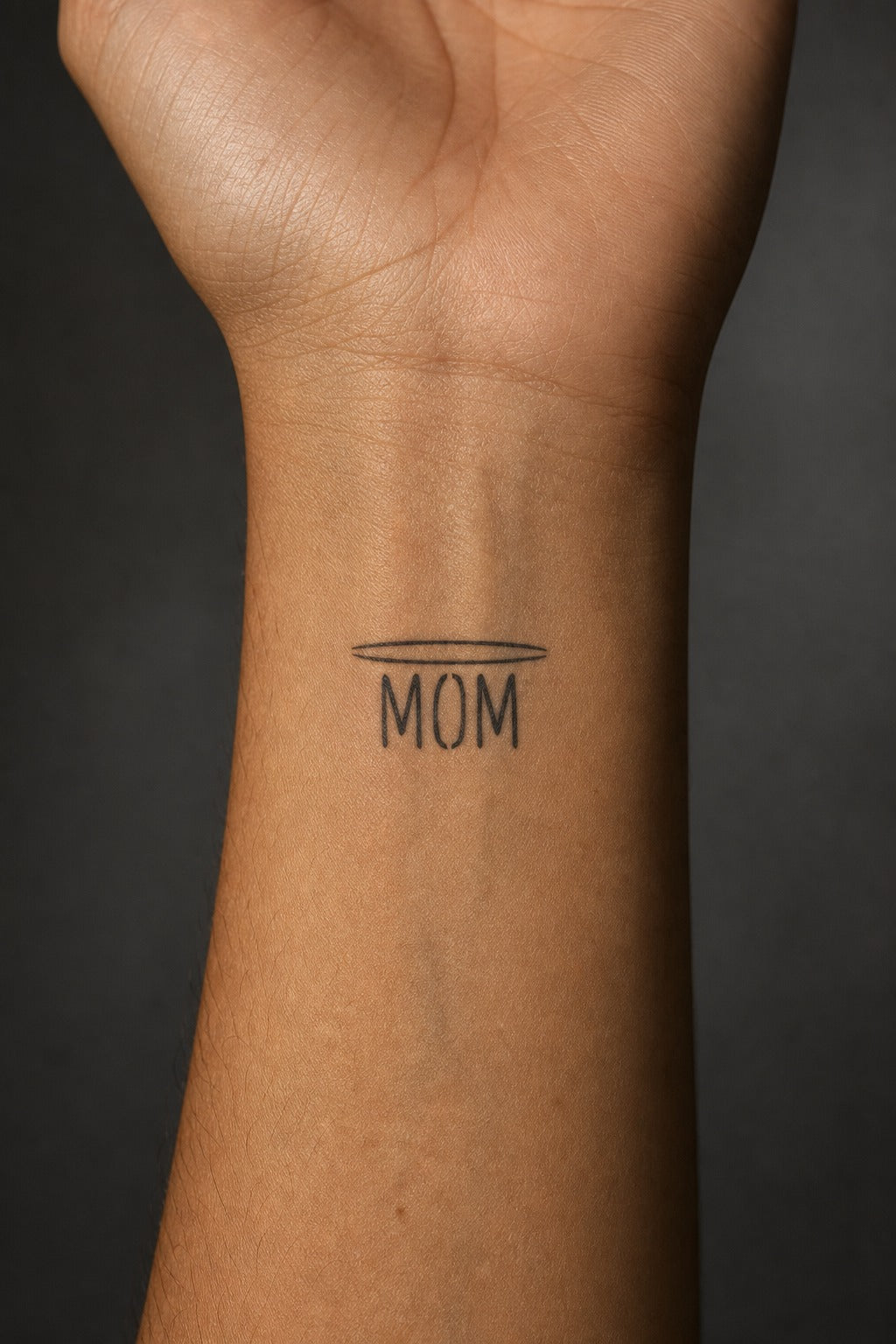 Haloed Mom Tribute on skin