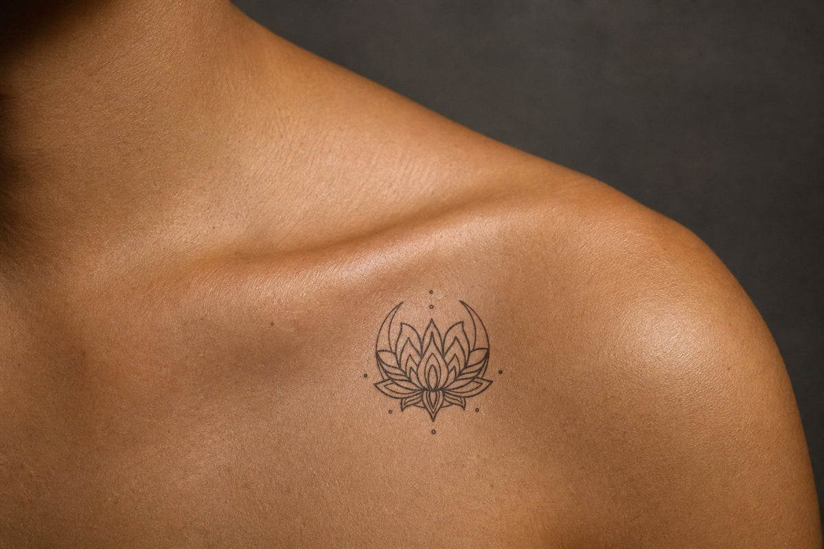Lunar Lotus Harmony on skin