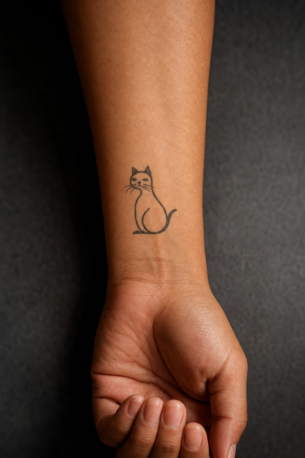 Mystic Feline Grace on skin
