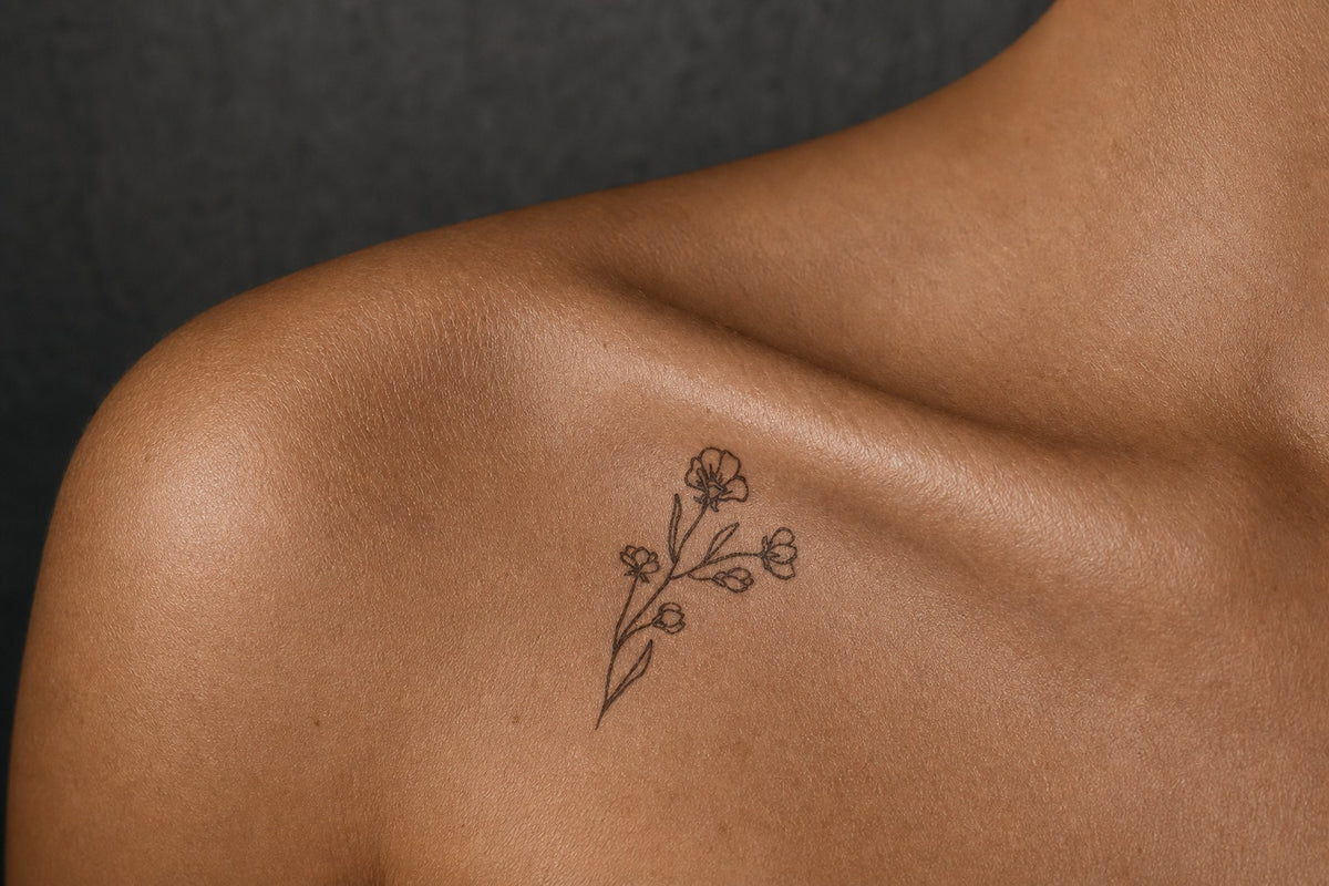Whispering Wildflowers on skin