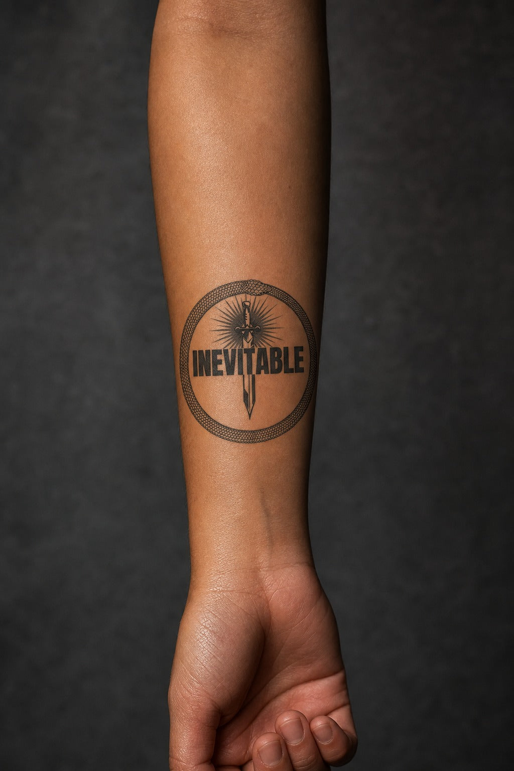 Inevitable Ouroboros Blade on skin