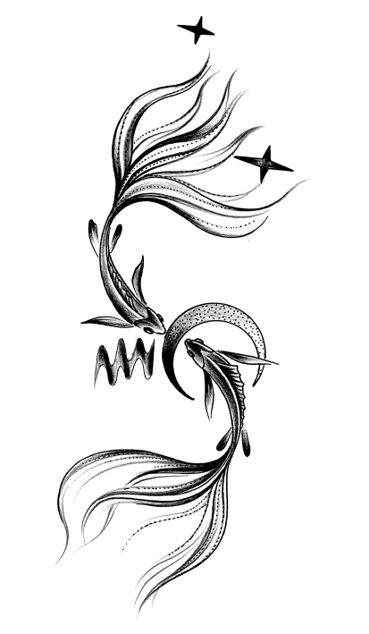 Celestial Koi Harmony design