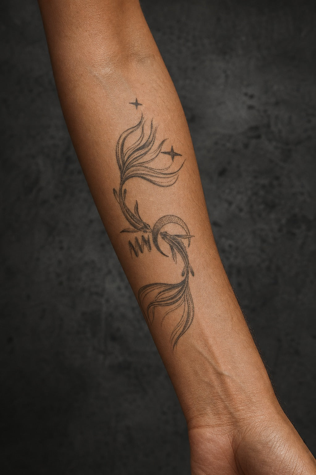 Celestial Koi Harmony on skin