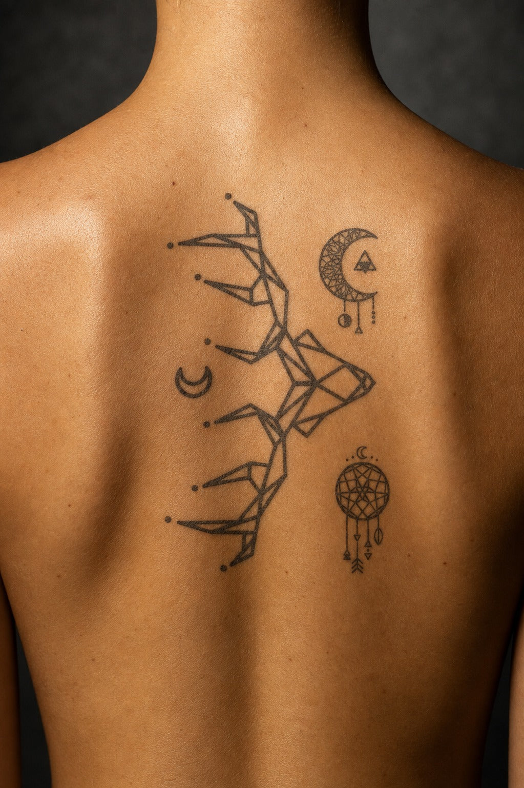 Lunar Geometric Dreamscape on skin