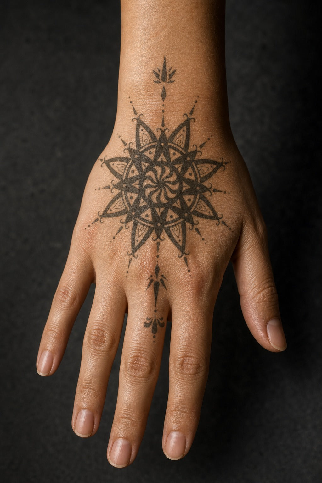 Celestial Mandala Radiance on skin