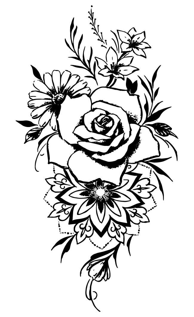Floral Harmony Mandala design
