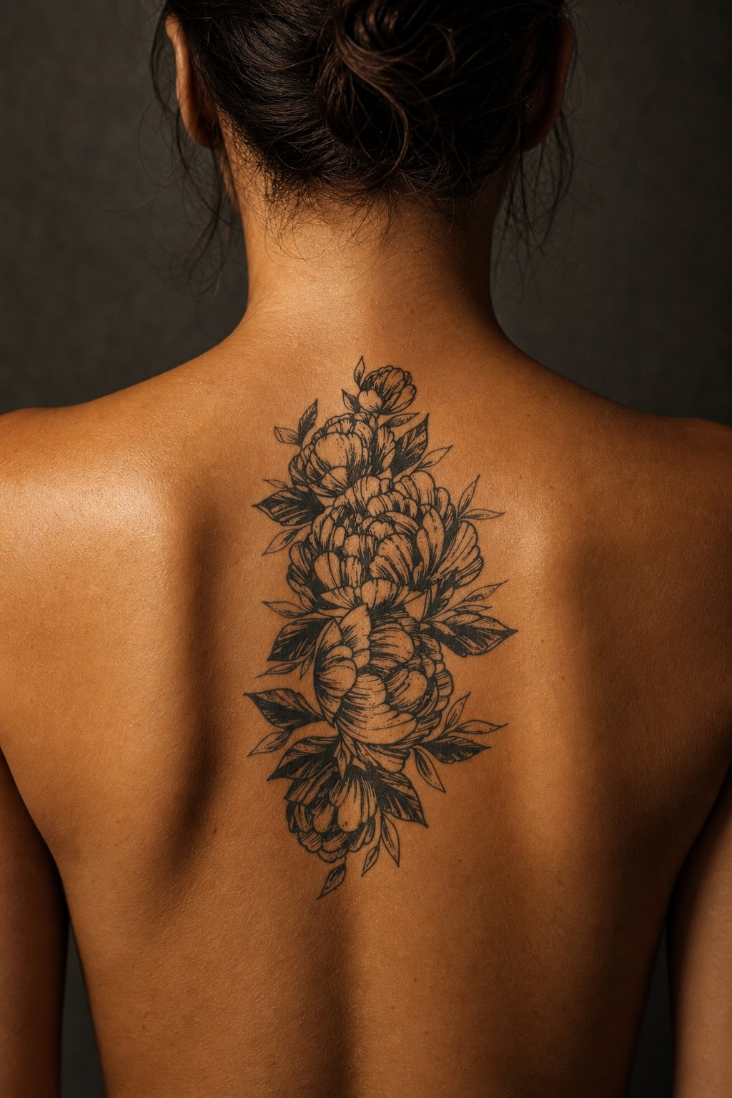Peony Elegance on skin