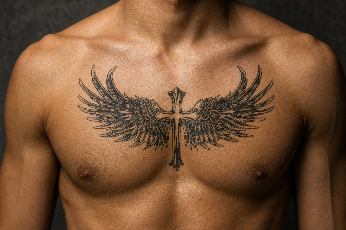 Celestial Guardian Wings on skin