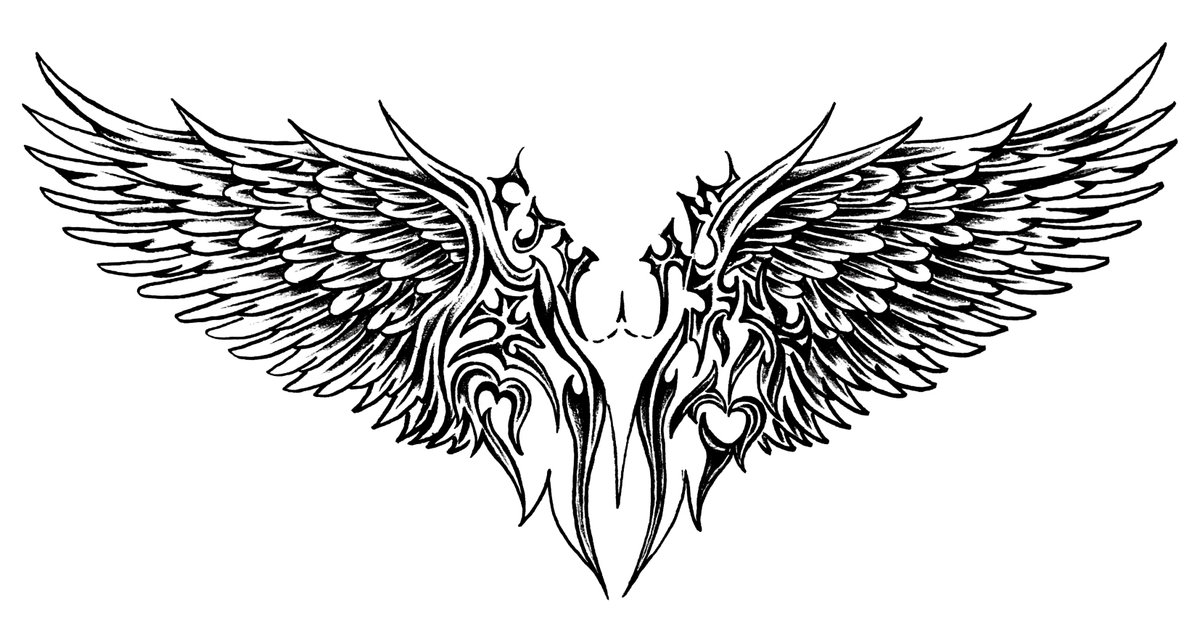 Celestial Winged Embrace design