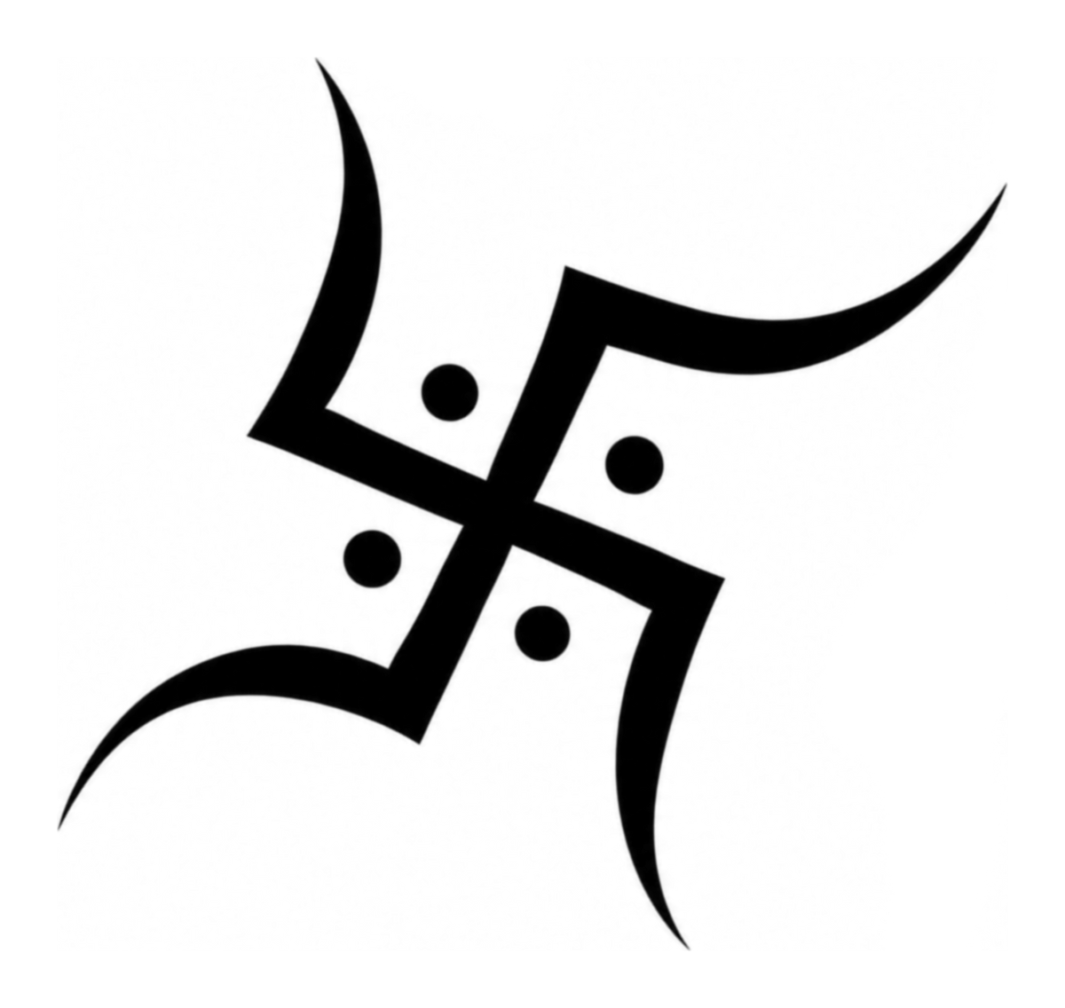 Sacred Swastik temporary tattoo design