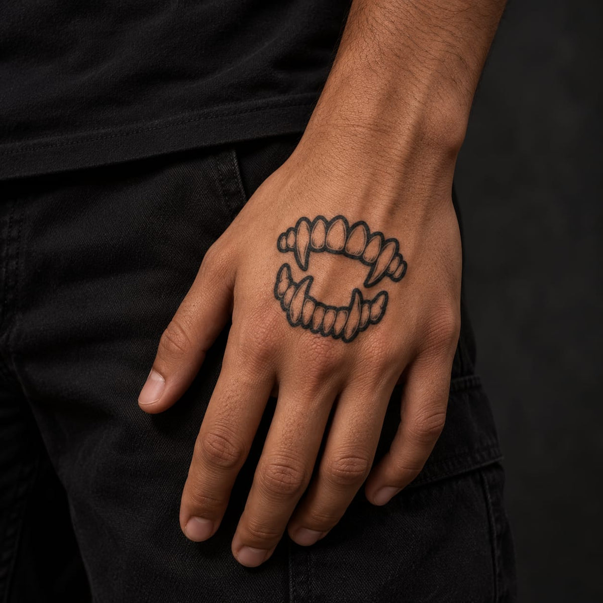 Vampire Fangs Tattoo